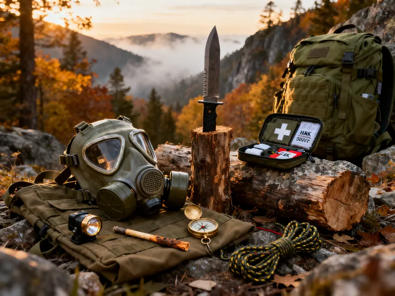 Équipe d'experts en survivalisme testant du matériel d'urgence sur le terrain