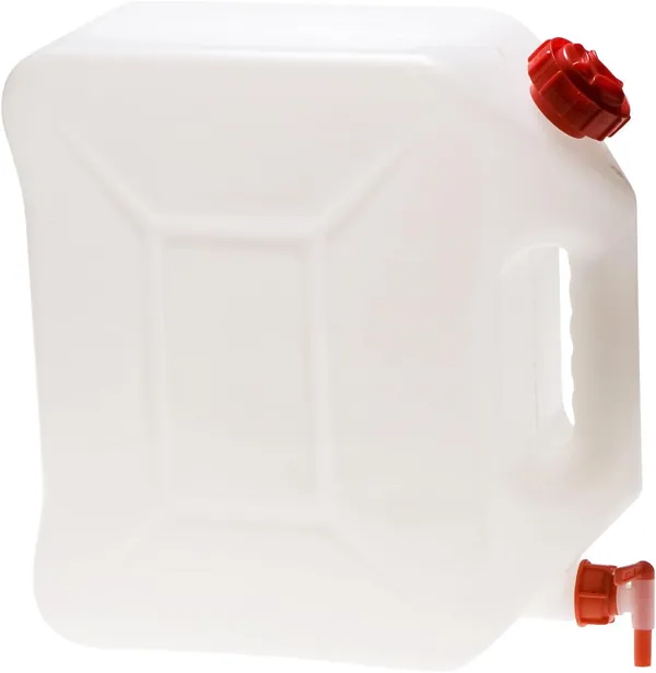 Jerrican alimentaire 20L empilable pour le stockage d'eau potable de survie