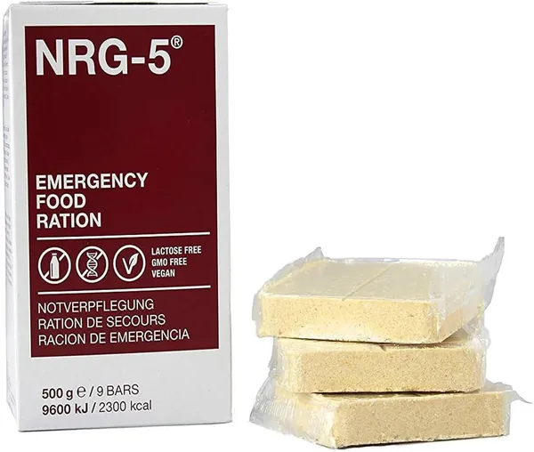 Barres énergétiques NRG-5 ration de survie longue conservation