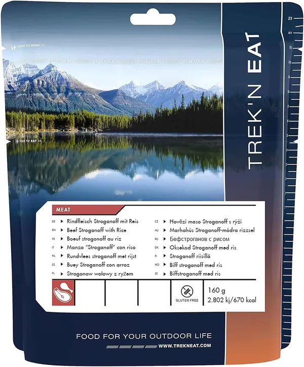 Rations lyophilisées Trek'n Eat pour la survie longue durée